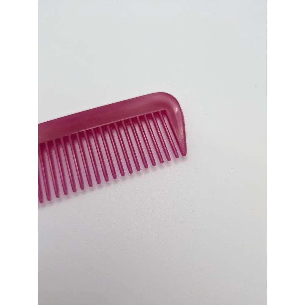 Vintage Goody USA Pink Plastic Comb Jeweltone Hair Tool Retro‎ Style
